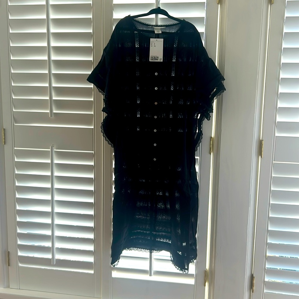 Cotton dress with pintucks
